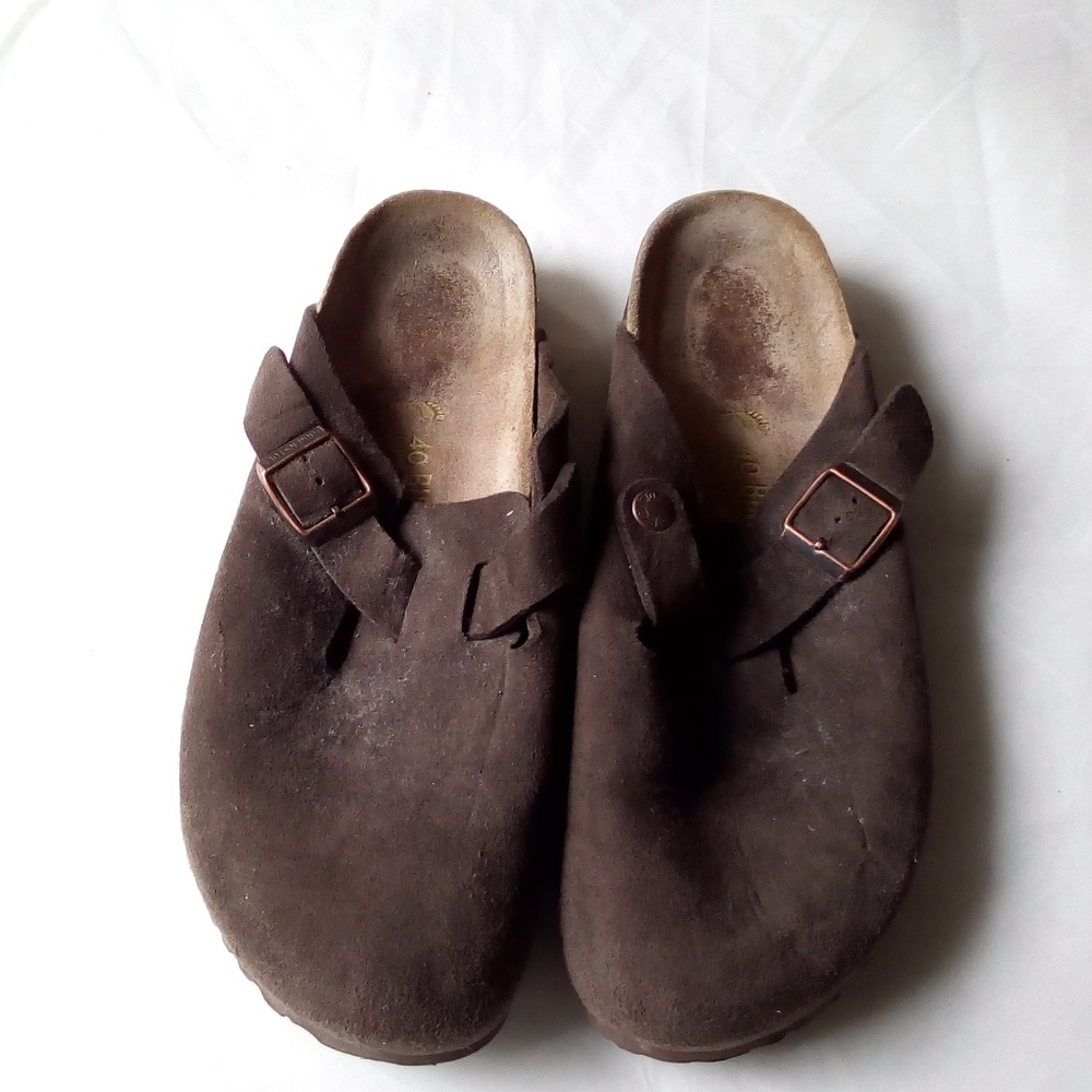Suede authentic Birkenstock sandals